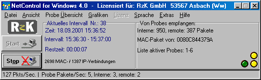 NetControl Hauptmenü